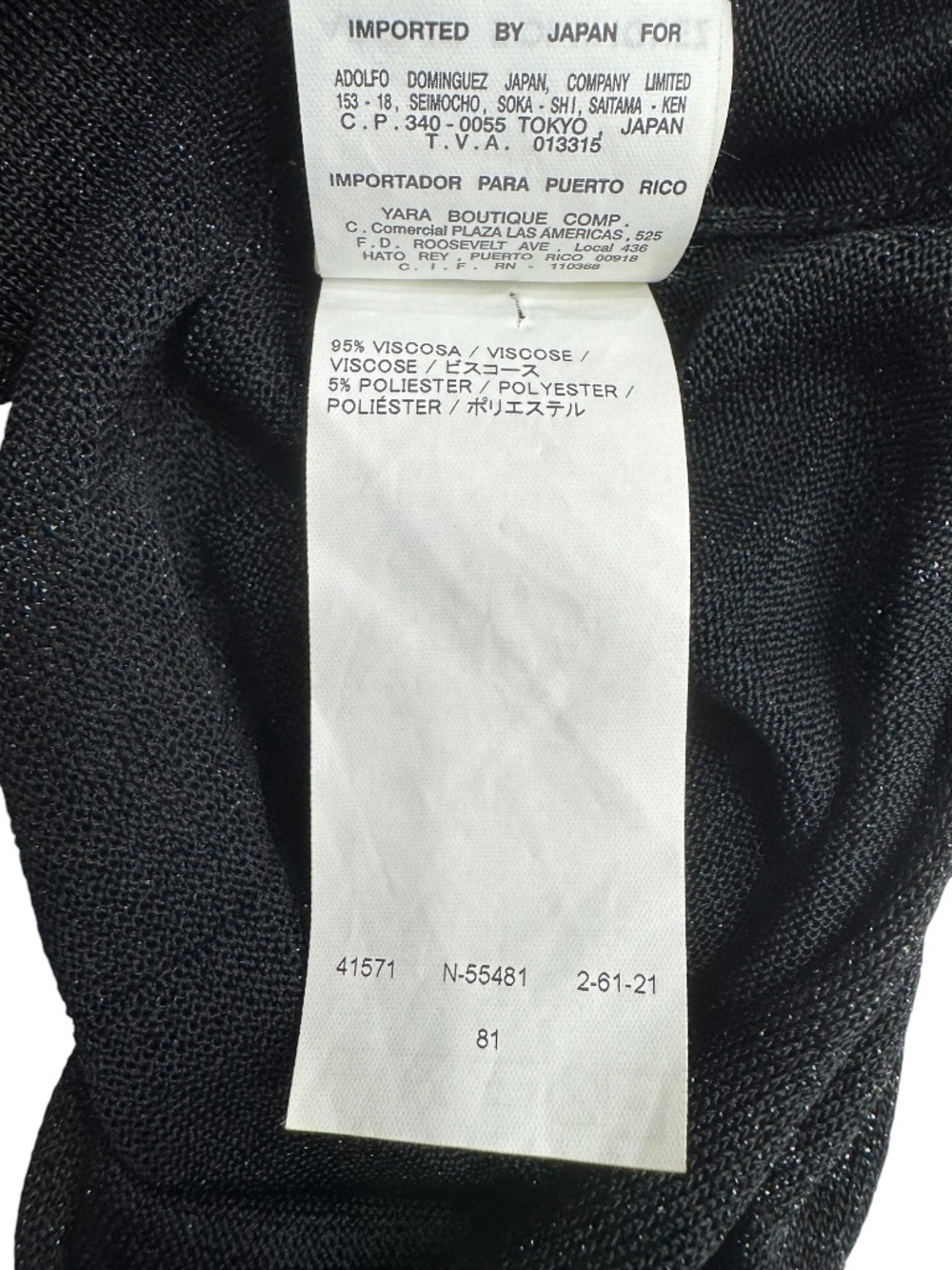 ADOLFO DOMINGUEZ BLACK METALLIC SHIMMER OPEN FRONT BOLERO SHRUG - Picture 15 of 16